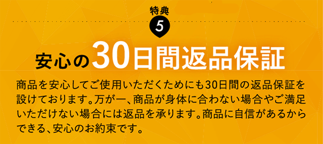 エナジースリム,返金保証