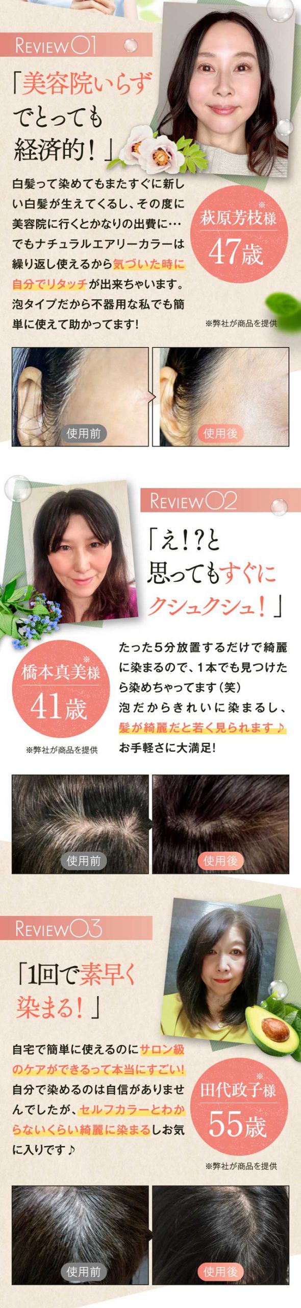 HAIRICHE(ヘアリシェ)ナチュラルエアリーカラー,口コミ,評判,効果なし,副作用