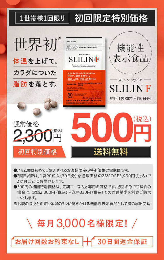 SLILIN F（スリリンファイア）,販売店,最安値,通販,市販,実店舗,どこで売ってる