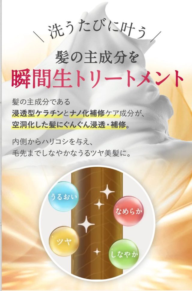 メルス スパークリングスパシャンプー,特徴,効果