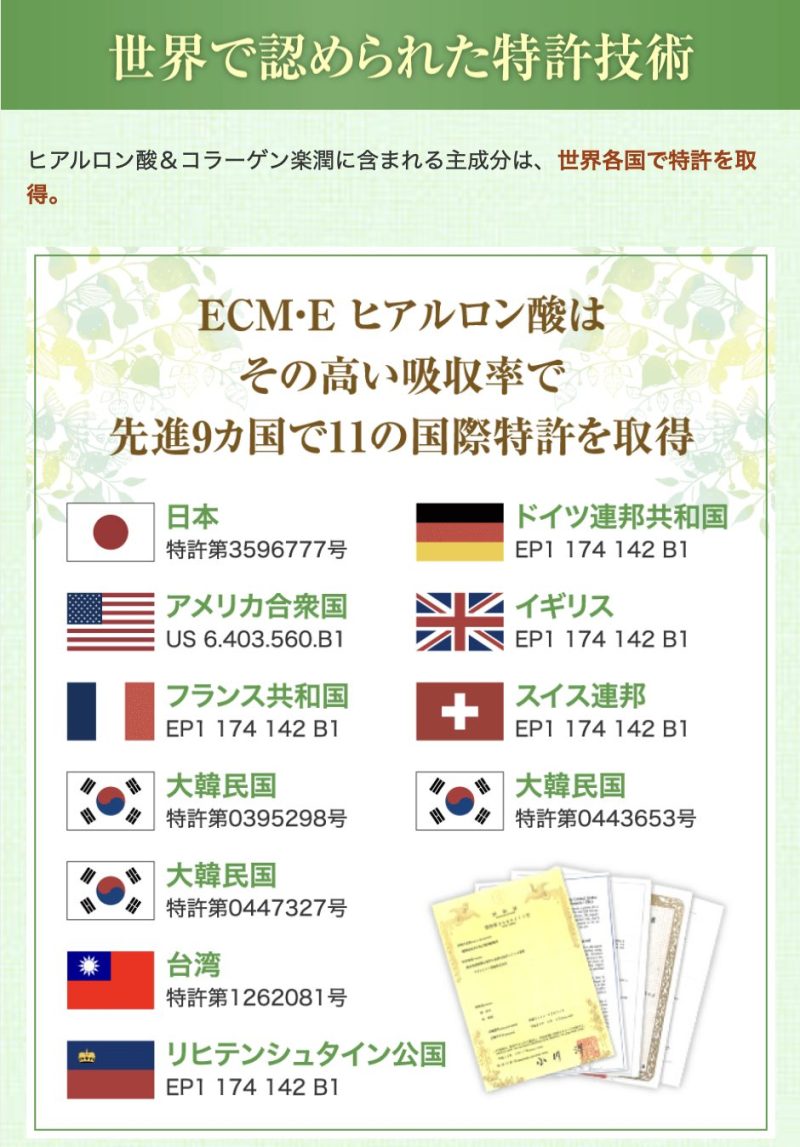 ヒアルロン酸&コラーゲン楽潤,特徴,効果